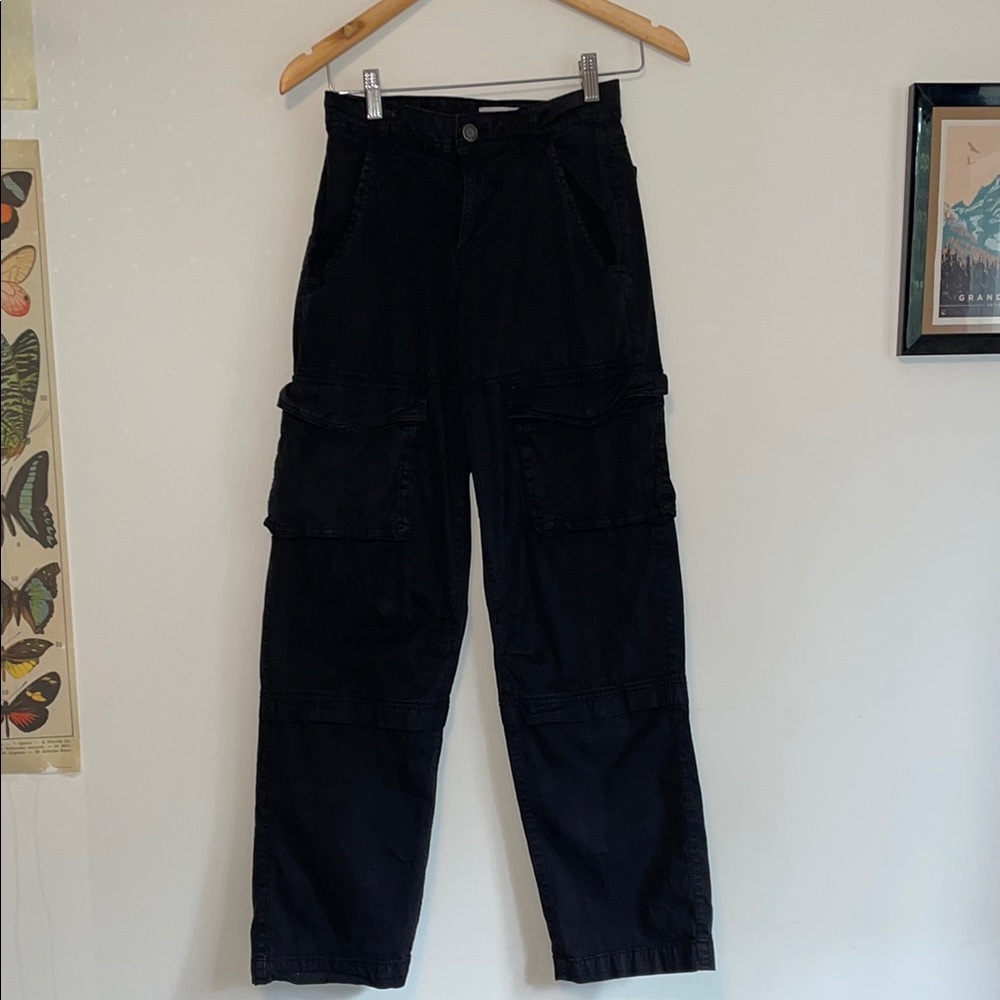 Garage Black washed Cargo Pants